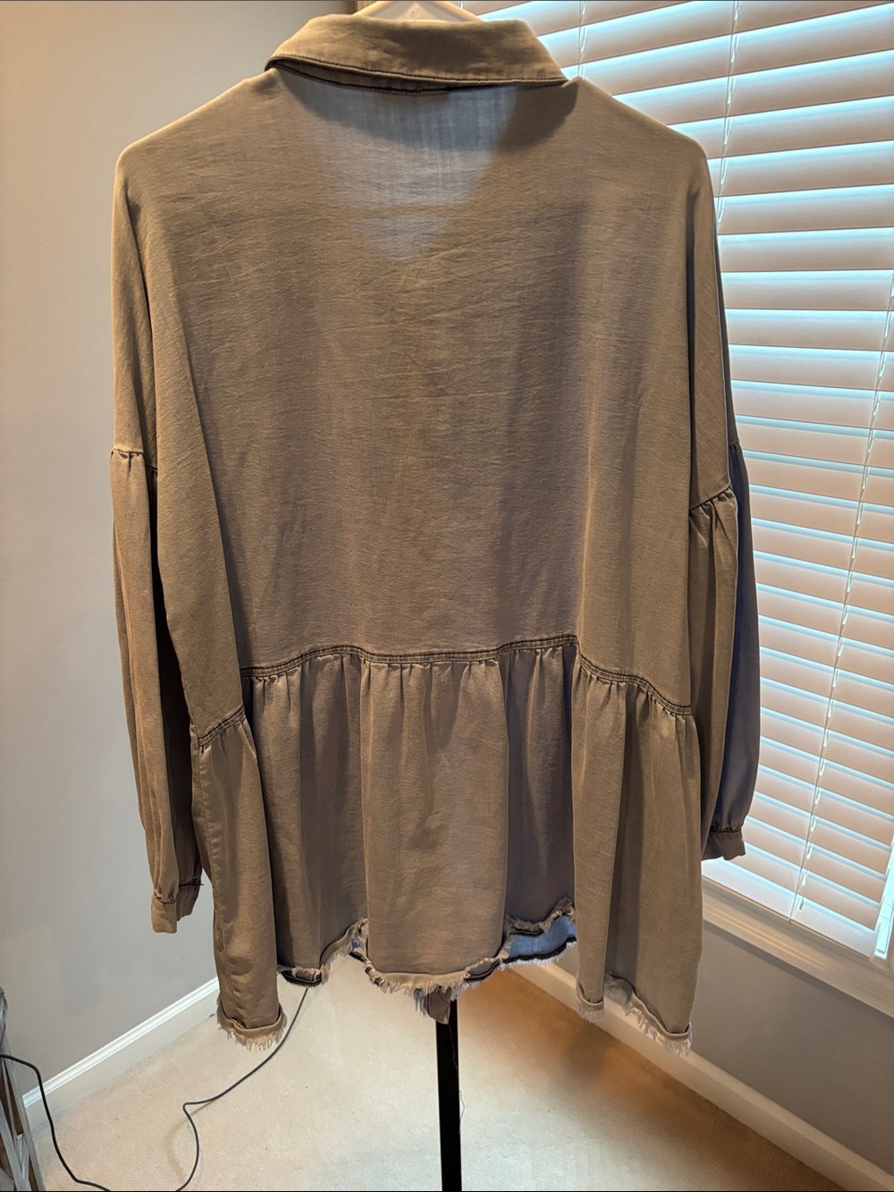 Fate oversized Jean shirt 25” PTP